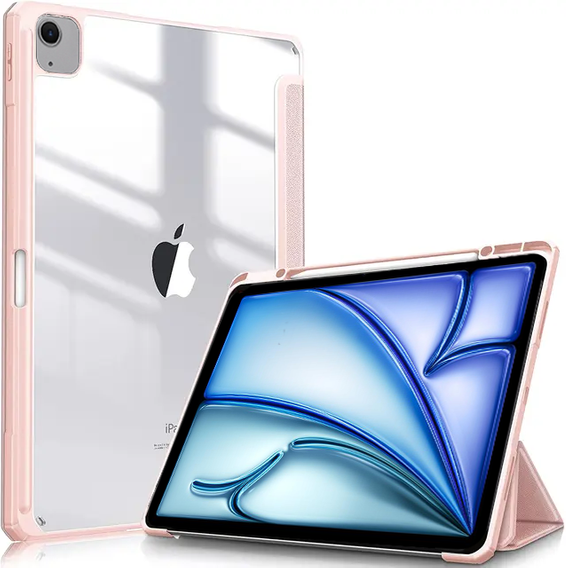 Чохол для Apple iPad Air 11" 6 gen. 2024 (A2902, Smartcase Hybrid, з місцем для стилуса, рожевий