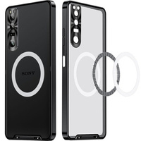 Чoхол до Sony Xperia 1 V, CamShield MagSafe, прозорий / чорний