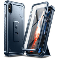 Броньований чохол для iPhone X / XS, Dexnor Full Body, темно-синій