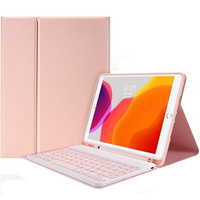 Чехол + клавиатура iPad 9.7 2017 / iPad 9.7 2018 / Air / Air 2, розовый rose gold