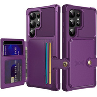 Чохол для Samsung Galaxy S24 Ultra, Card Holder Kickstand, фіолетовий