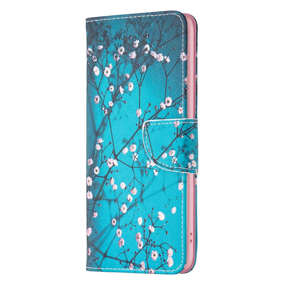 Откидной чехол для Oppo A79 5G, Wallet, Sakura, синий