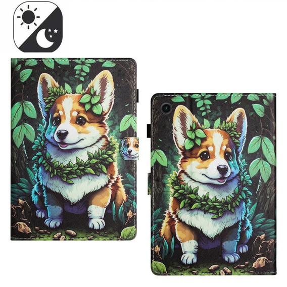 Чехол до Samsung Galaxy Tab A9 X110 / X115, corgi dog