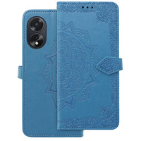 Откидной чехол для Oppo A38 4G / Oppo A18 4G, Mandala, синий