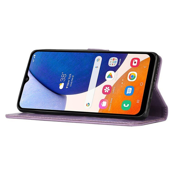 Откидной чехол для Samsung Galaxy A55 5G, Wallet, Butterfly, фиолетовый