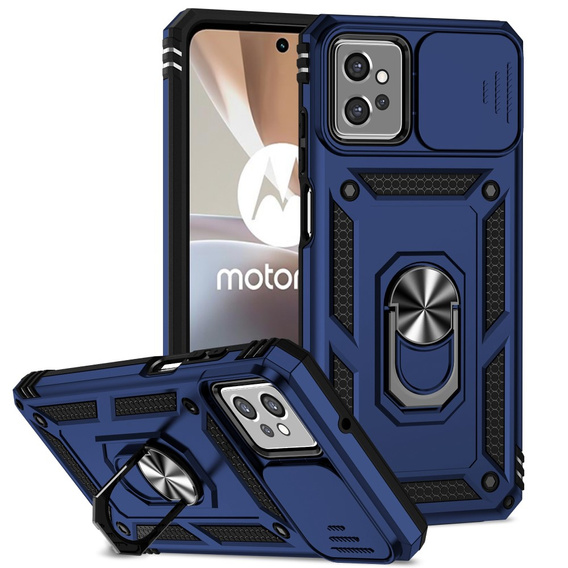 Чехол NOX Camera Slide Motorola Moto G32, CamShield Slide, синий