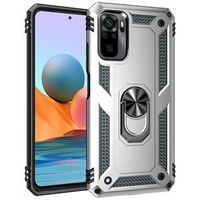 Броньований Чoхол до Xiaomi Redmi Note 10/10S, Nox Case Ring, сріблястий