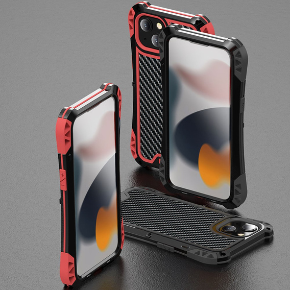 Чохол для iPhone 13, R-JUST AMIRA, броньований, червоний
