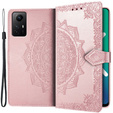 Чохол-книжка для Xiaomi Redmi Note 12S, Mandala, рожевий rose gold