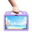 Детский чехол для Samsung Tab A8 X200 / X205, Cute Patterns, с подставкой, фиолетовый