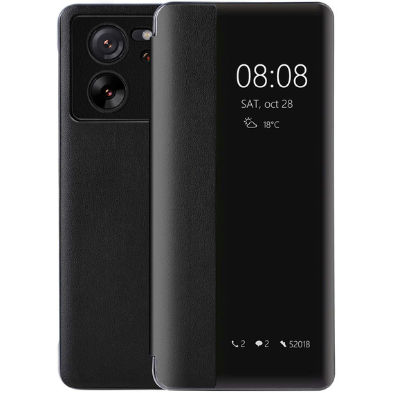 Чехол для Xiaomi 13T / 13T Pro, с откидной крышкой Side View, черный