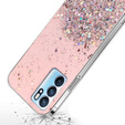 Чoхол до OPPO Reno6 5G, Glittery, рожевий