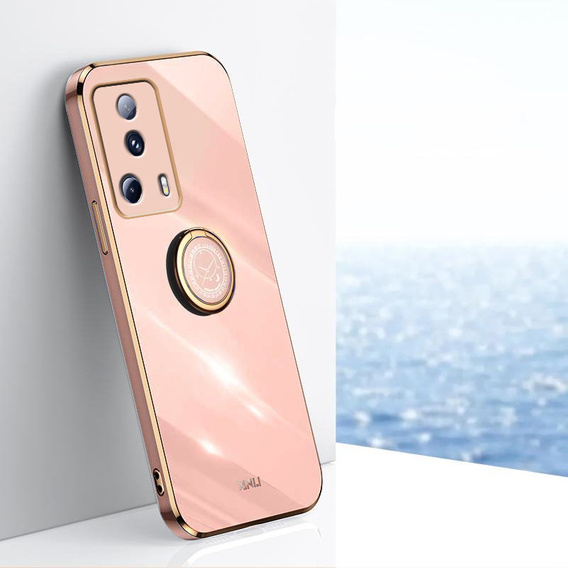 Чoхол до Xiaomi 13 Lite, Electro Ring, рожевий rose gold