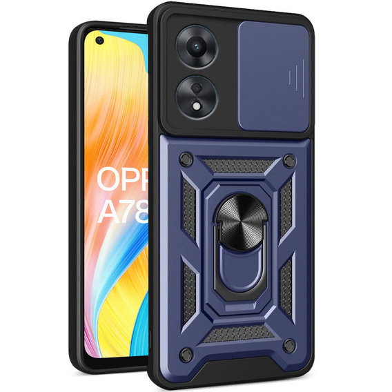 Чехол NOX Camera Slide Oppo A78 4G, CamShield Slide, синий