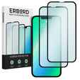 2x Загартоване скло для iPhone 13 Mini, ERBORD 3D для всього екрану