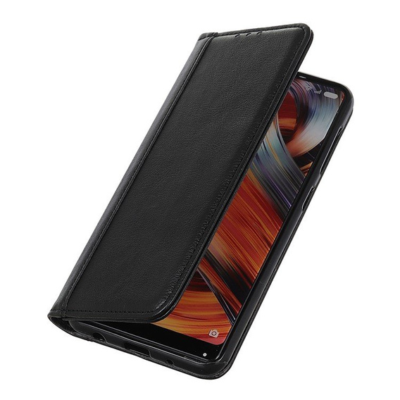 Чехол до Honor 90 Lite 5G, Wallet Litchi Leather, чёрный