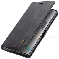 Чехол CASEME для Samsung Galaxy Note 10 Plus/5G, Leather Wallet Case, чёрный