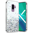 Чехол до Samsung Galaxy S9+ Plus, Glittery, прозрачный