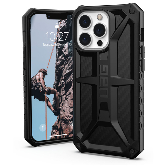 чохол Urban Armor Gear для iPhone 13 Pro, Monarch, carbon чорний