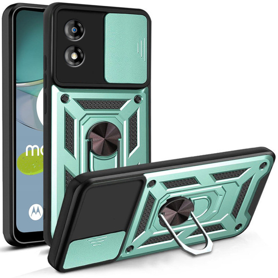 Чехол NOX Camera Slide Motorola Moto E13, CamShield Slide, зеленый