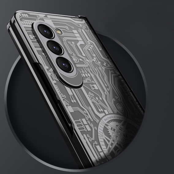 Чехол для Samsung Galaxy Z Fold 5 5G, Mechanical Legend, чёрный