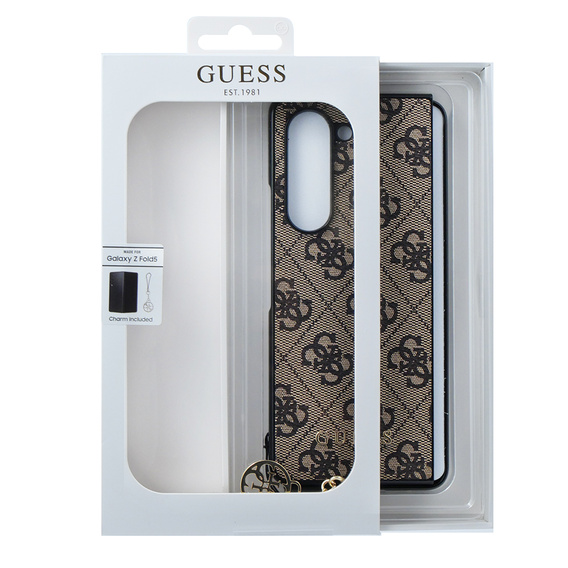 Чехол GUESS до Samsung Galaxy Z Fold 5, 4G Charms Collection Hardcase, коричневый