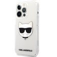 Чехол Karl Lagerfeld до iPhone 13 Pro Max, Choupette Head, прозрачный