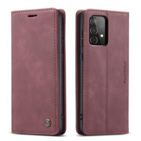 Чехол CASEME для Samsung Galaxy A52 / A52s, Leather Wallet Case, бордовый