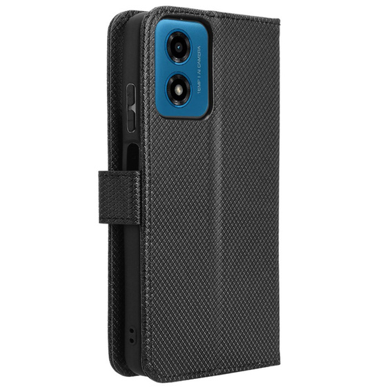 Откидной чехол для Motorola Moto G24 / G24 Power / G04, Wallet Smart Magnet, чёрный