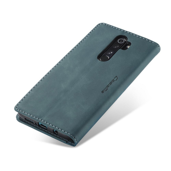 Чехол CASEME для Xiaomi Redmi Note 8 Pro, Leather Wallet Case, бирюзовый