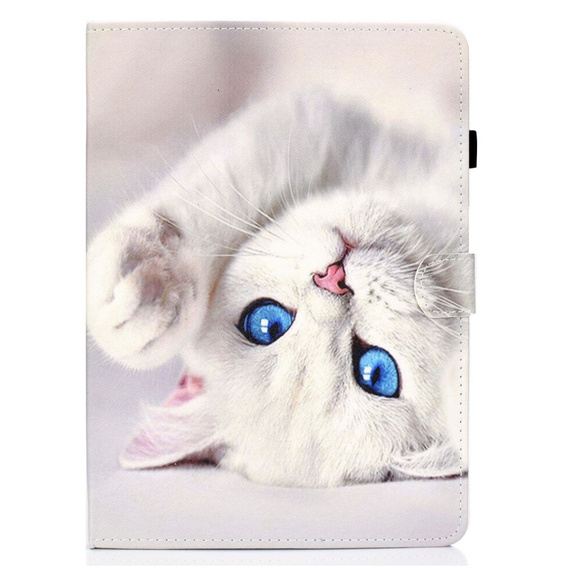 Чoхол до Lenovo Tab M10 Plus 10.6 Gen 3 125F/128F, Stand Case Card Slot, white cat