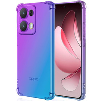 Чехол для Oppo Reno 13 Pro, Gradient Dropproof, Фиолетовый / синий