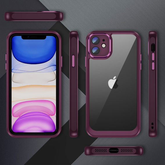 Чехол для iPhone 11, ERBORD Impact Guard, бордовый