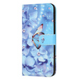 Откидной чехол для Samsung Galaxy M15 5G, Wallet, Flower and Butterfly