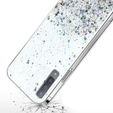 Чехол до Samsung Galaxy A7 2018, Glittery, прозрачный