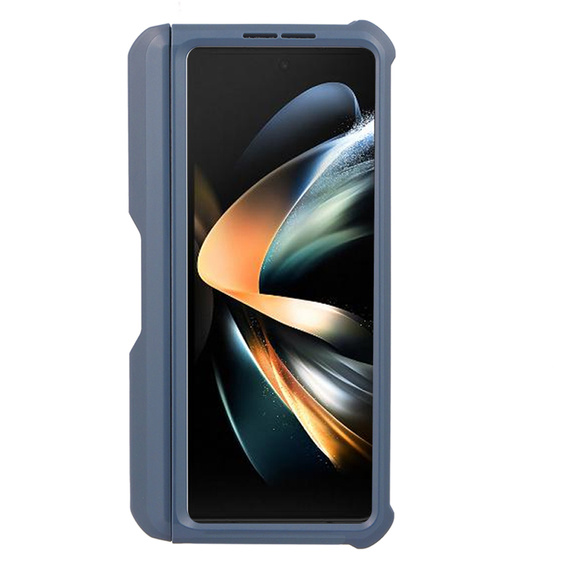 Броньований чохол для Samsung Galaxy Z Fold 3 5G, Dexnor Full Body S-Pen Slot, темно-синій