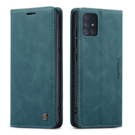 Чехол CASEME для Samsung Galaxy A51, Leather Wallet Case, зелёный