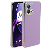 Чехол для Motorola Moto G84 5G, Glamour CamShield, фиолетовый