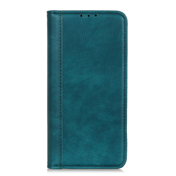 Чехол до Samsung Galaxy A35 5G, Wallet Litchi Leather, зелёный