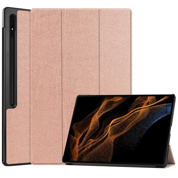 Чехол для Samsung Galaxy Tab S9 Ultra, Smartcase, розовый rose gold