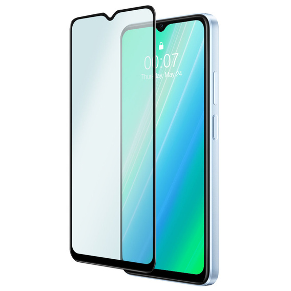 2x Закаленное стекло для Realme C21Y / C25Y, ERBORD 3D на весь экран