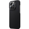 Чохол BENKS Kevlar для iPhone 15 Plus, Carbon Fiber, чорний