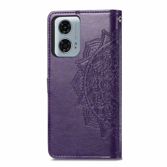 Чохол-книжка для Motorola Moto G24 / G24 Power / G04, Mandala, фіолетовий