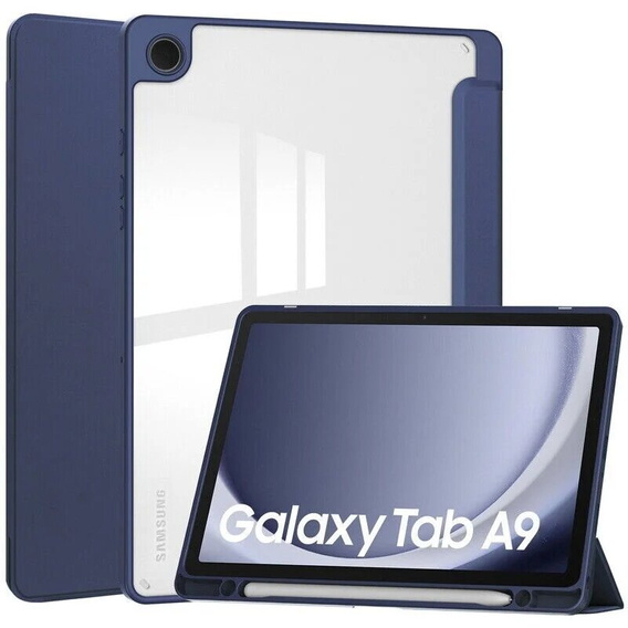 Чехол для Samsung Galaxy Tab A9, Smartcase Hybrid, с местом для стилуса, темно-синий