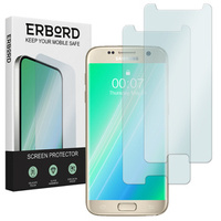 2x Закаленное стекло для Samsung Galaxy S6, ERBORD 9H Hard Glass на экране