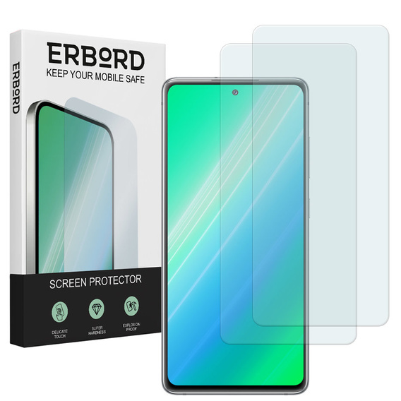 2x Загартоване скло для Samsung Galaxy Xcover 5, ERBORD 9H Hard Glass на екрані