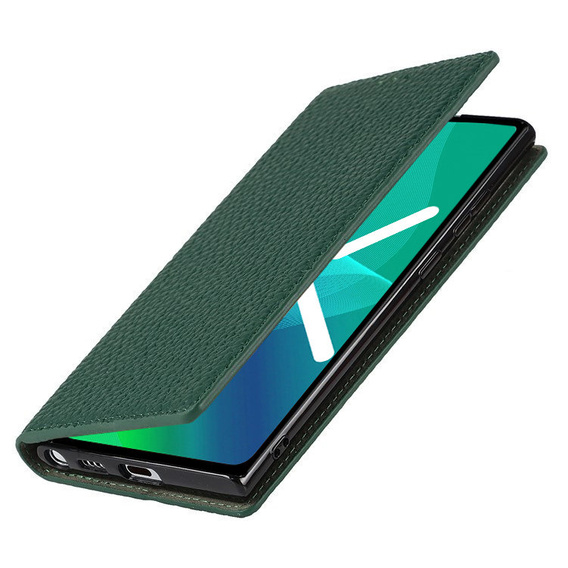 Кожаный чехол для Samsung Galaxy S20 Ultra, ERBORD Grain Leather, зелёный