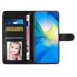 Откидной чехол для Oppo A38 4G / Oppo A18 4G, Wallet, BINFEN COLOR, чёрный