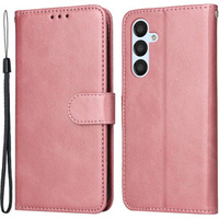 Откидной чехол для Samsung Galaxy A54 5G, Leather Wallet, розовый rose gold