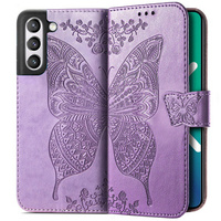 Чохол-книжка для Samsung Galaxy S21 FE, Butterfly, світло-фіолетовий